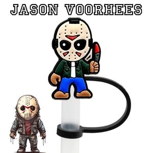 BOGO!! BUNDLE For Discount!!! Brand New Horror Fans Jason Voorhees Straw Cover